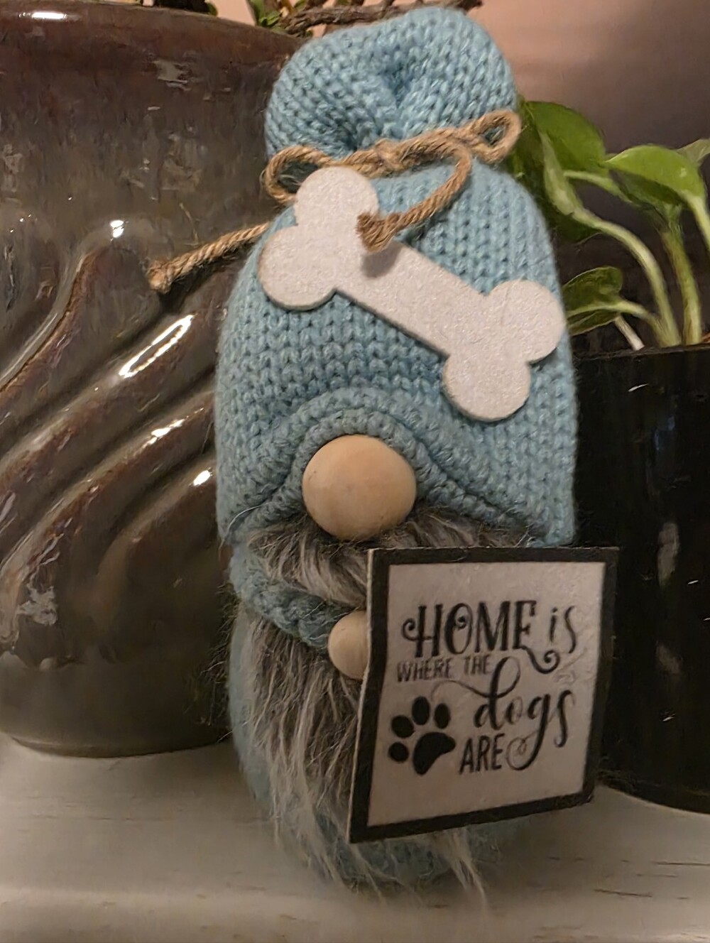 Blue Dog Gnome Plush Decor - Pet Lover Gift